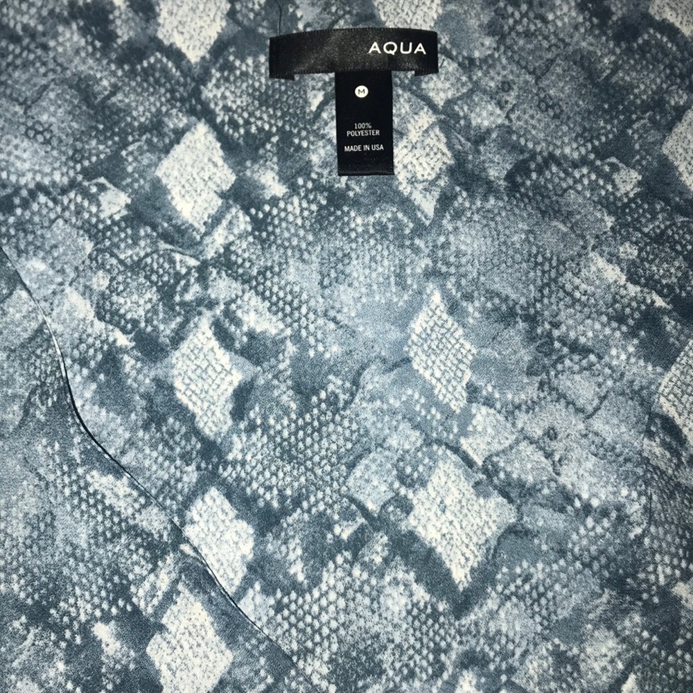 Gorgeous Never Worn Printed Python Aqua Tank - image 2